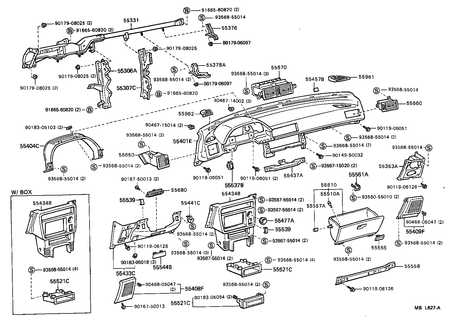 Instrument Panel Glove Compartment