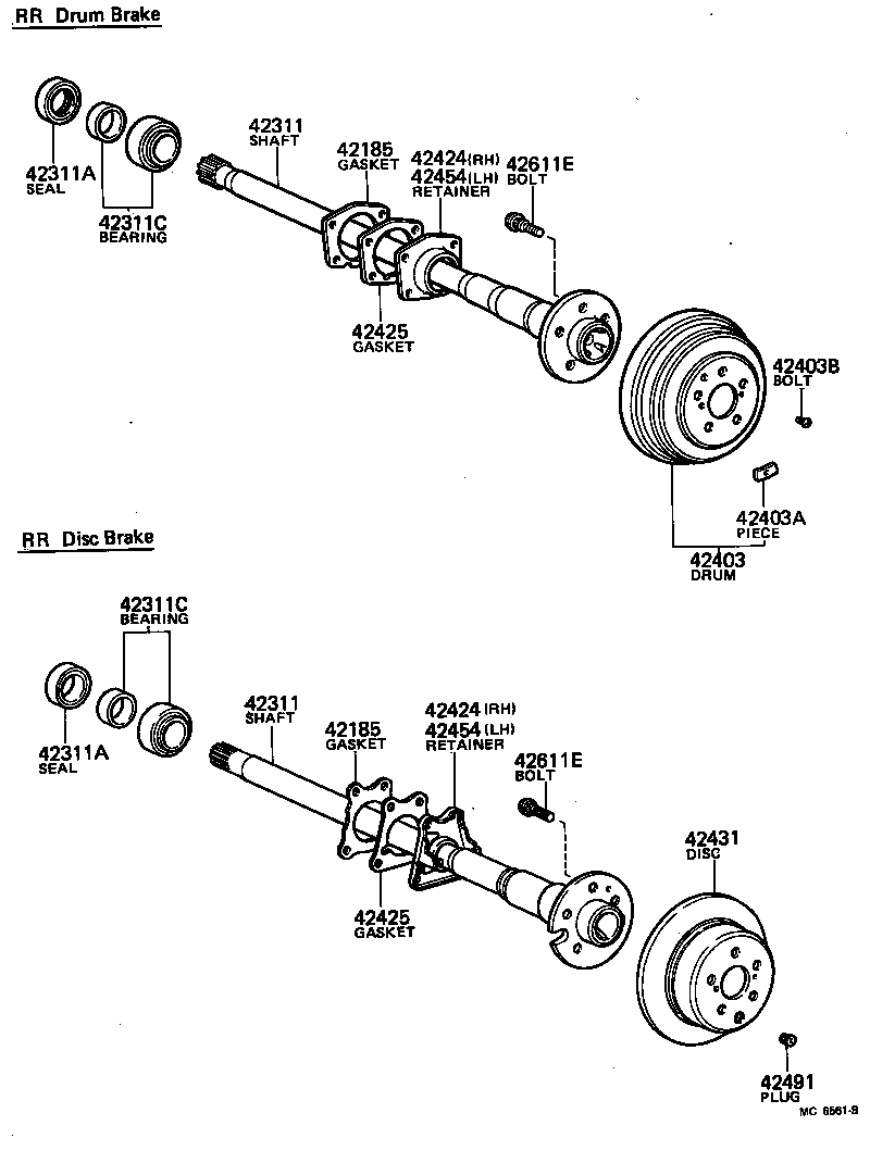 Rear Axle Shaft Hub