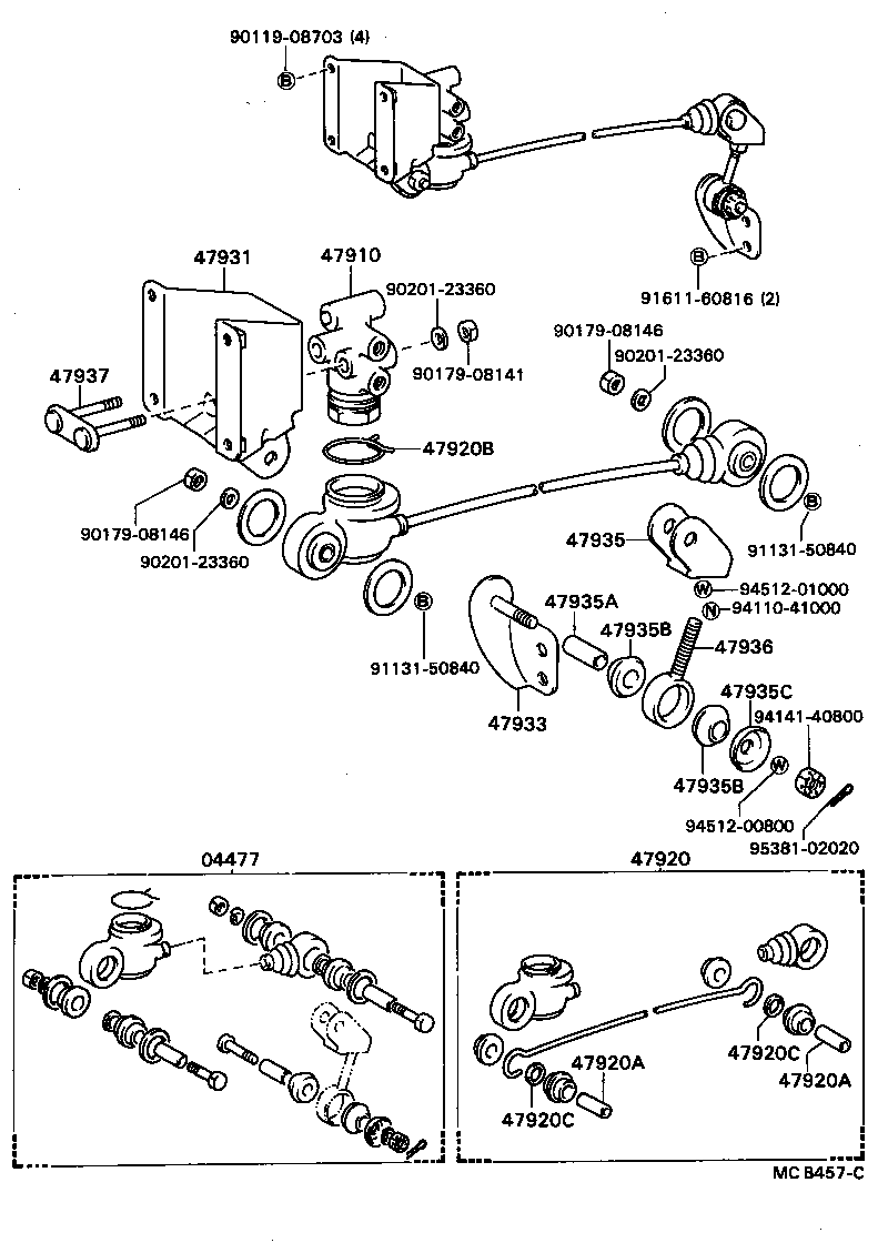 Abrazadera del tubo de freno