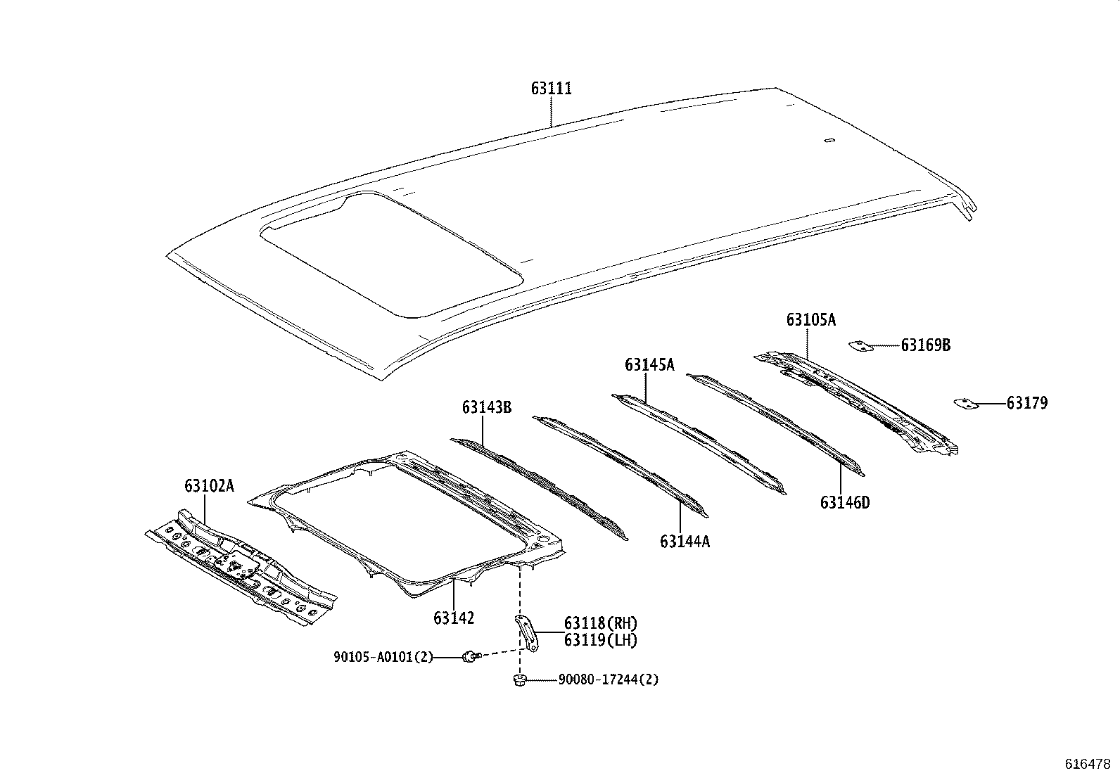 Panel & Back Window Glass