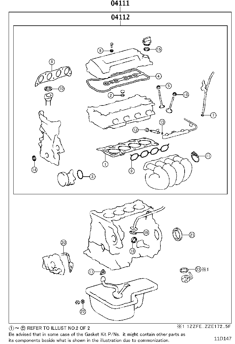 Engine Overhaul Gasket Kit
