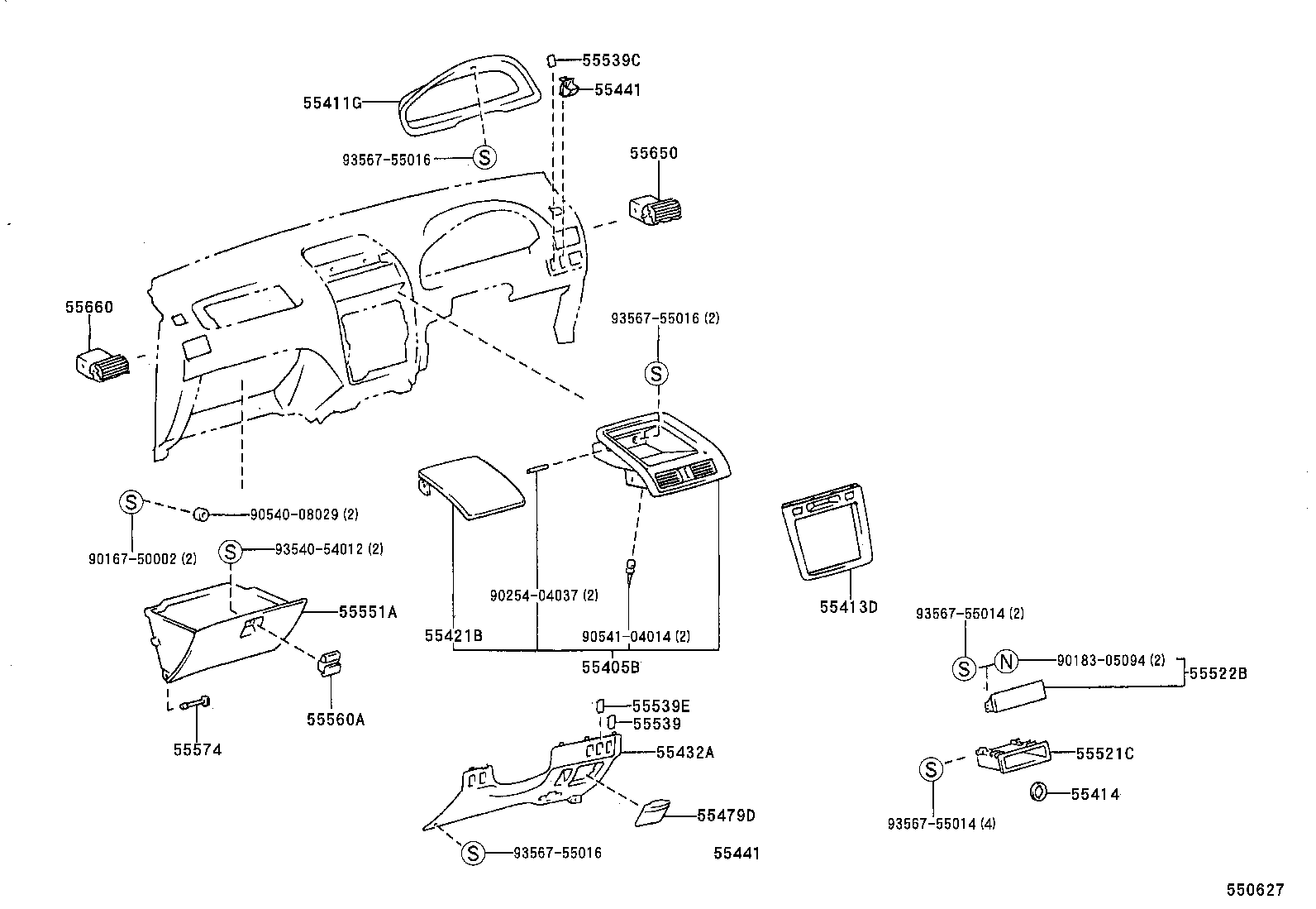 Instrument Panel Glove Compartment