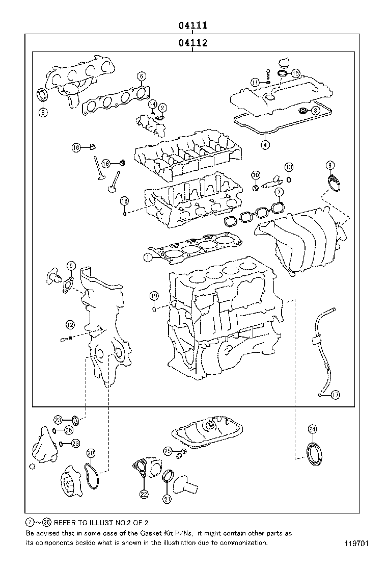 Engine Overhaul Gasket Kit