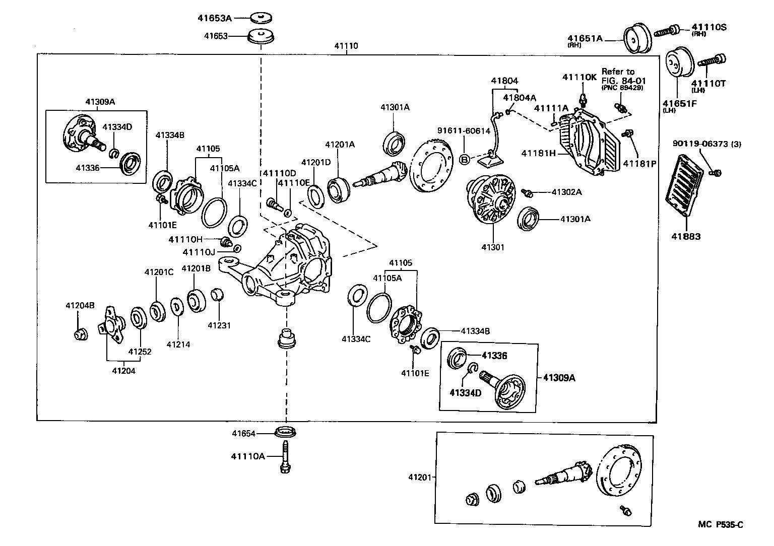 Rear Axle Housing Differential