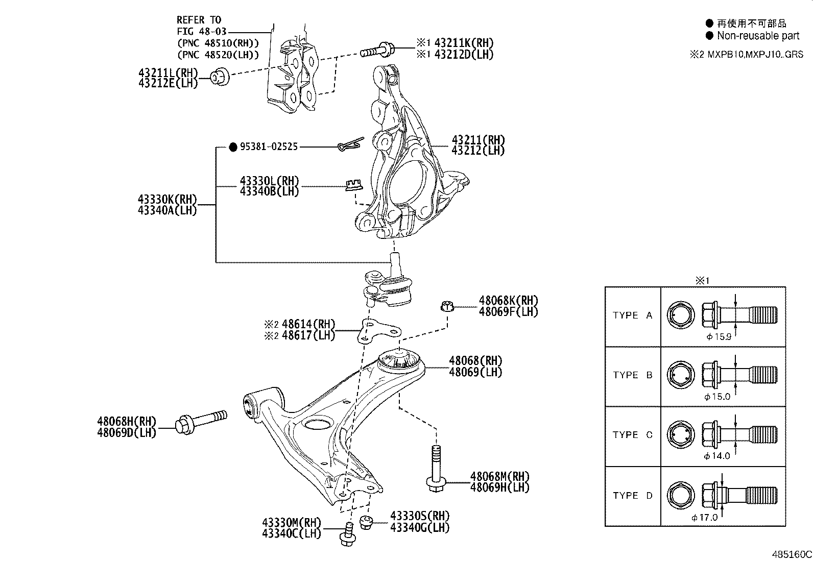 Front Axle Arm Steering Knuckle
