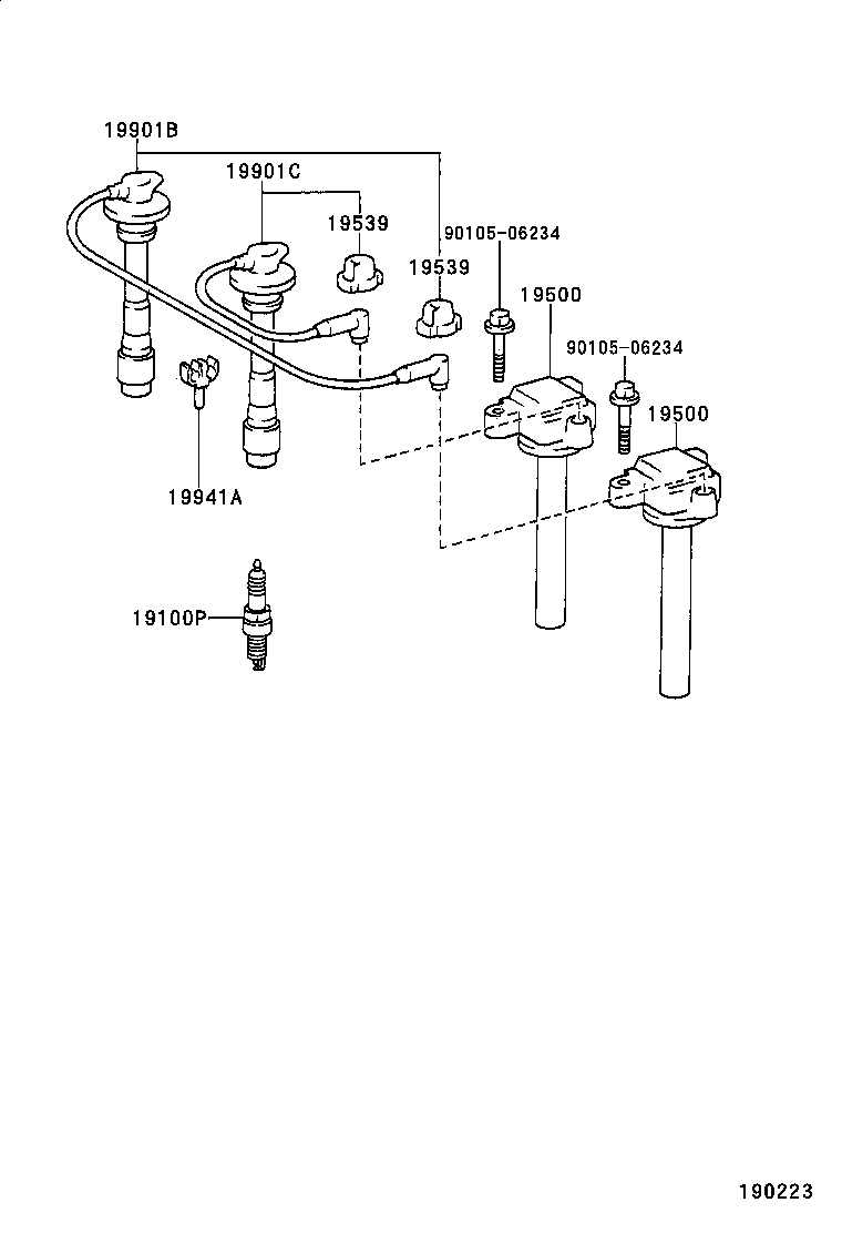 Ignition Coil Spark Plug Glow Plug