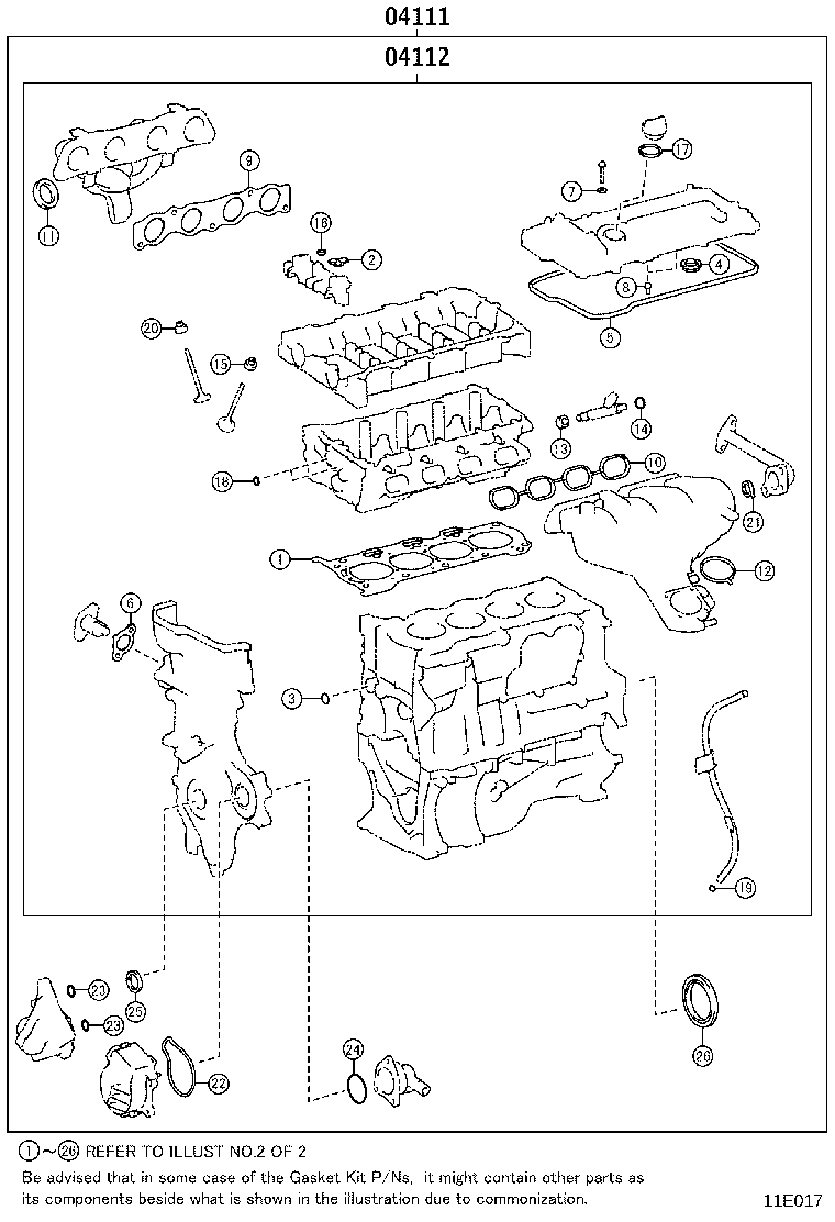 Engine Overhaul Gasket Kit