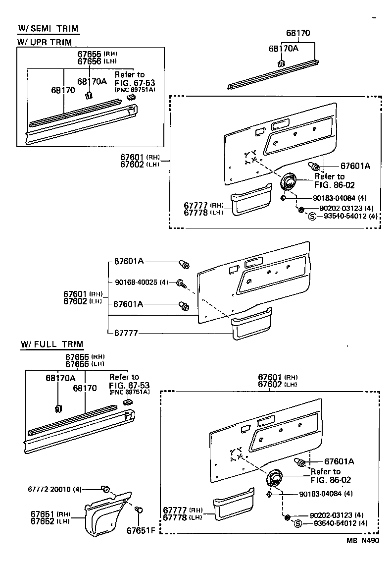 Front Door Panel & Glass