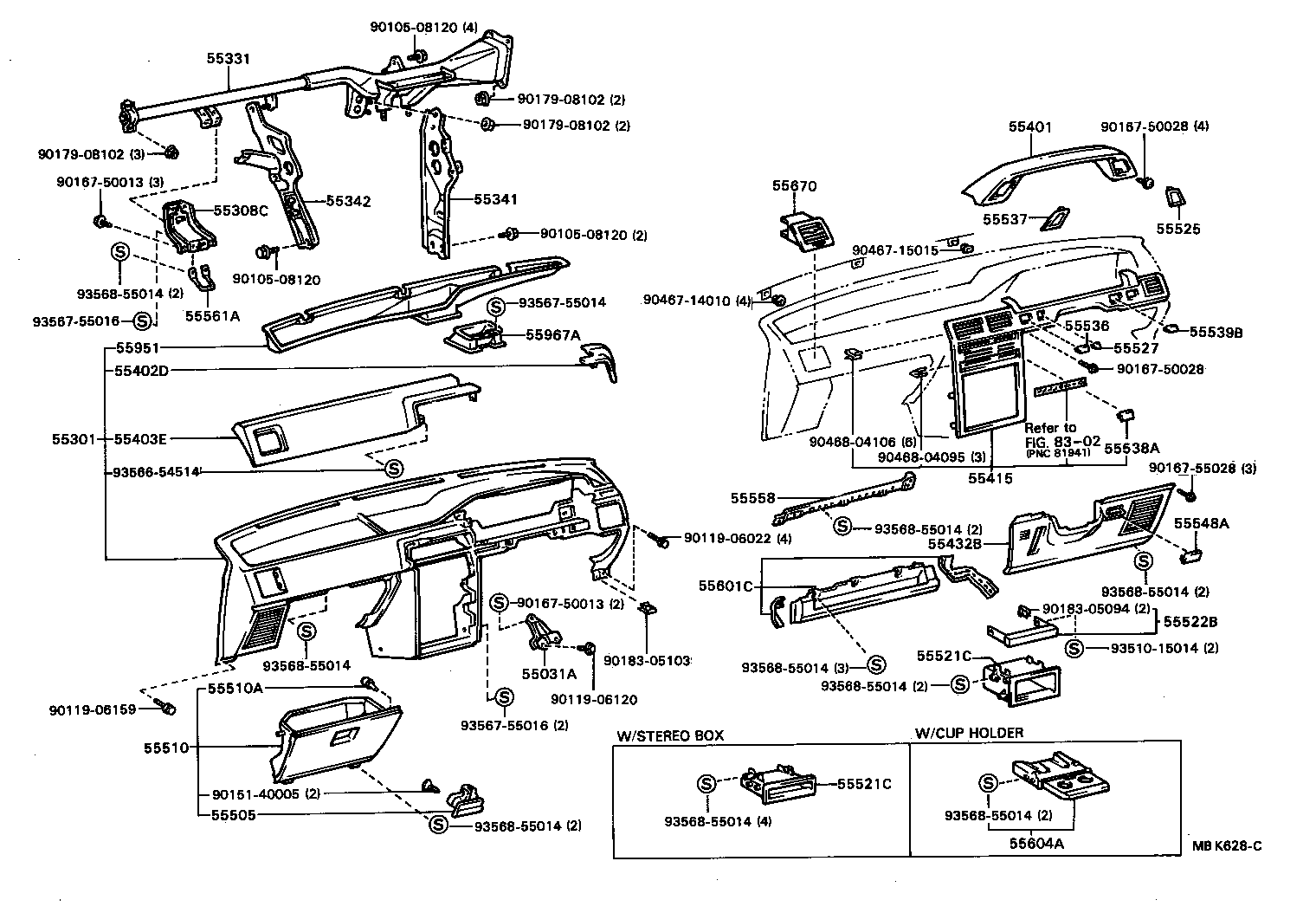Instrument Panel Glove Compartment