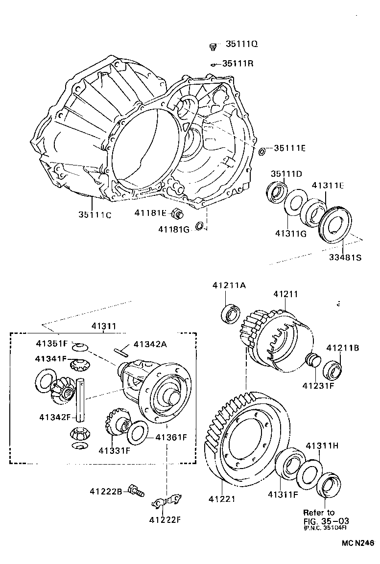 Front Axle Housing & Differential