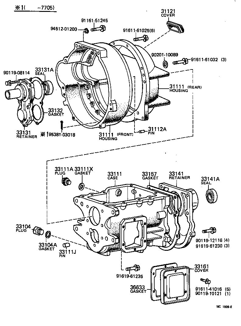 Clutch Housing + Transmission Case