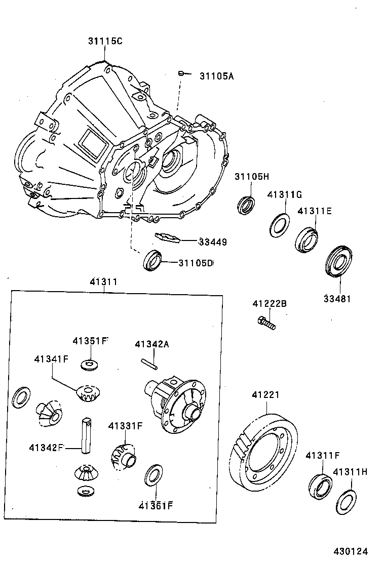 Front Axle Housing & Differential