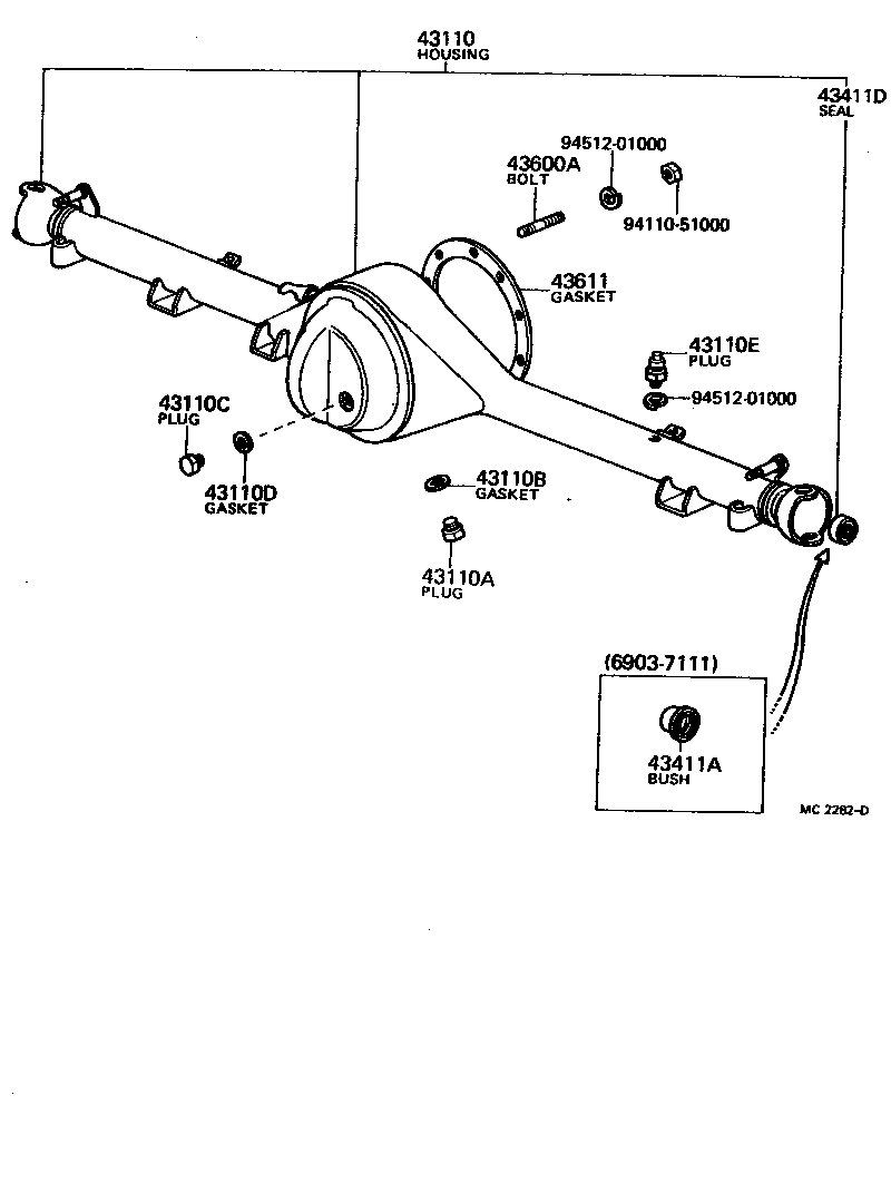 Front Axle Housing & Differential
