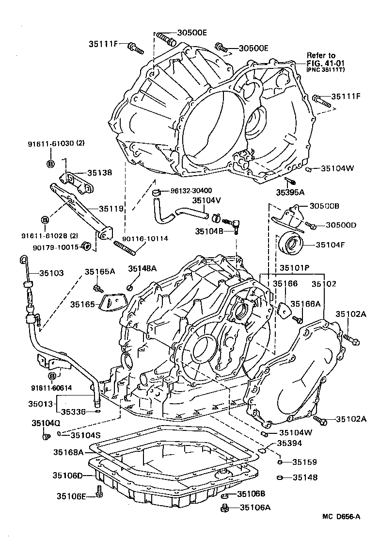 Transmission Case & Oil Pan