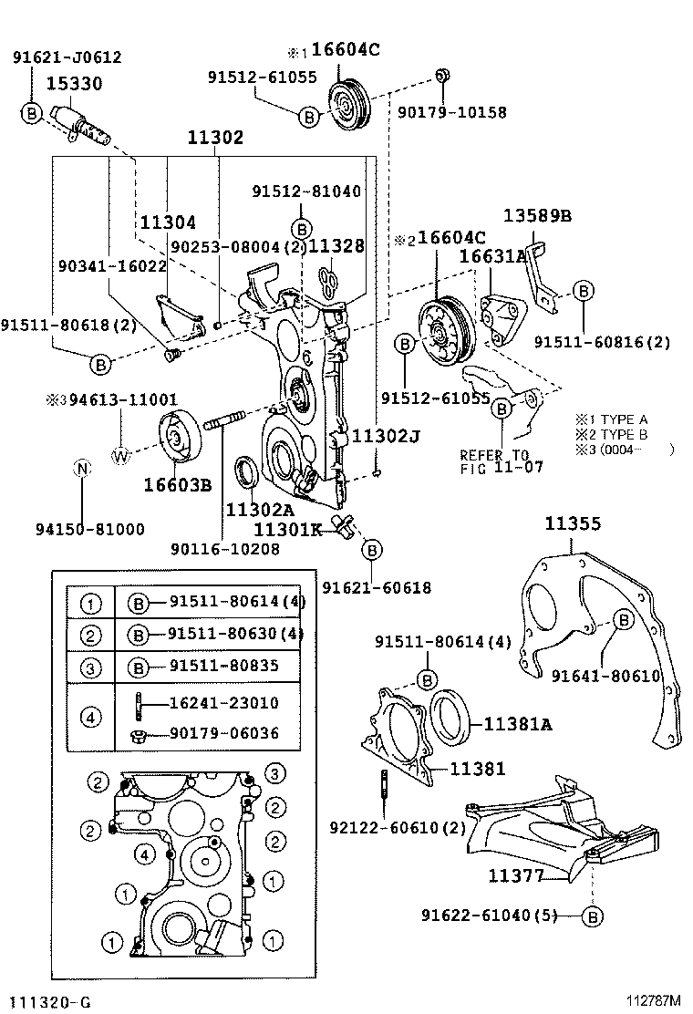 Timing Gear Cover & Rear End Plate
