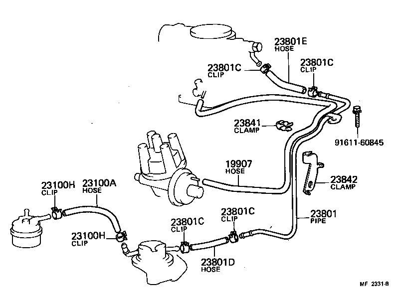Fuel Pipe Clamp