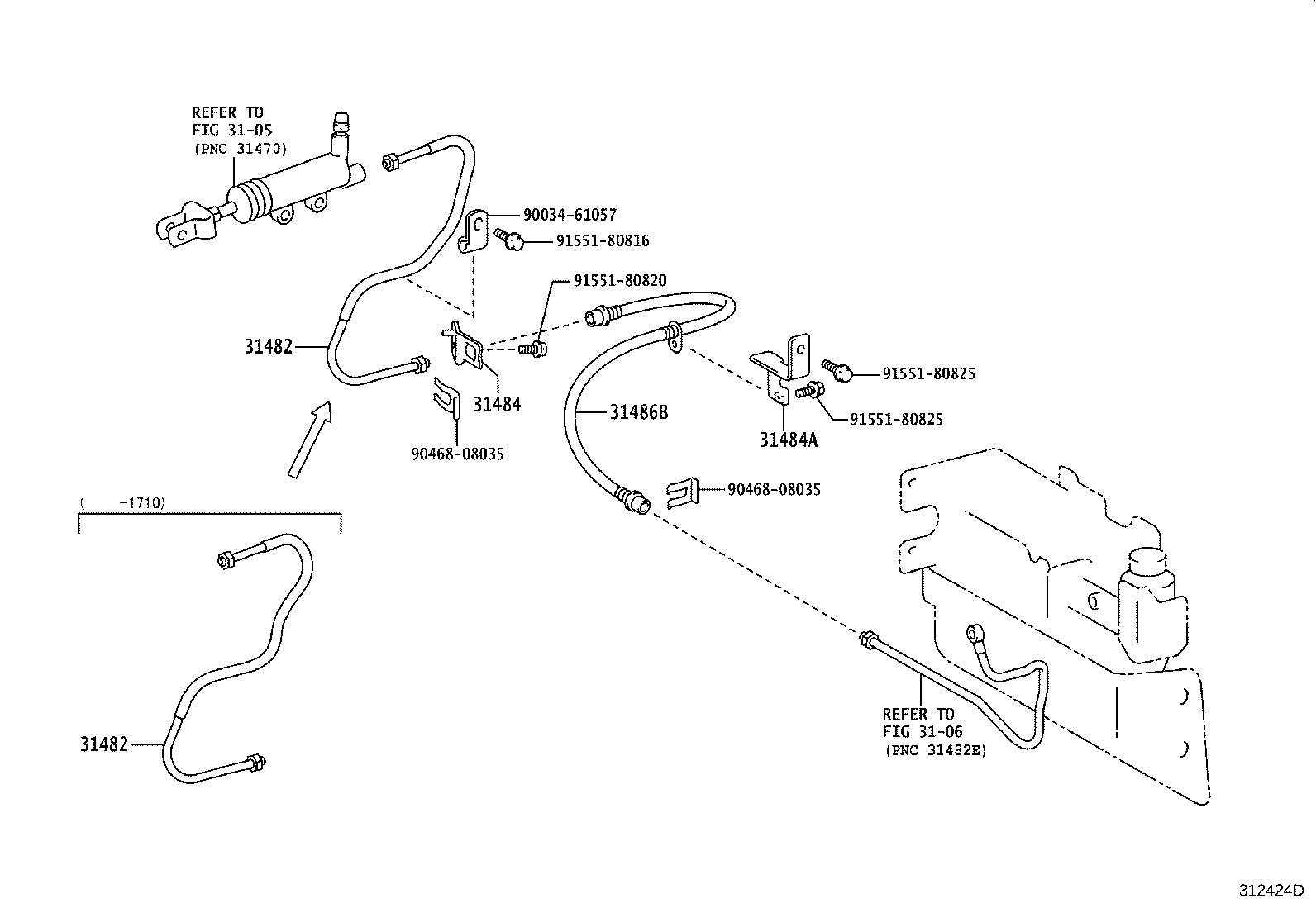Clutch Pedal Flexible Hose