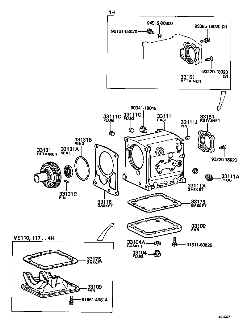 Carcasa de embrague + caja de transmisión