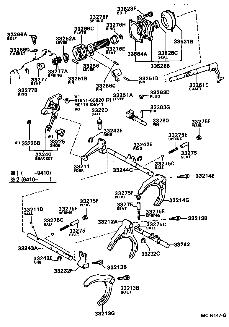 Gear Shift Fork Lever Shaft