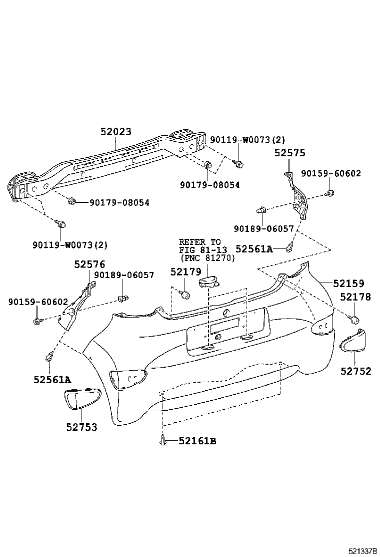 Rear Bumper & Bumper Stay