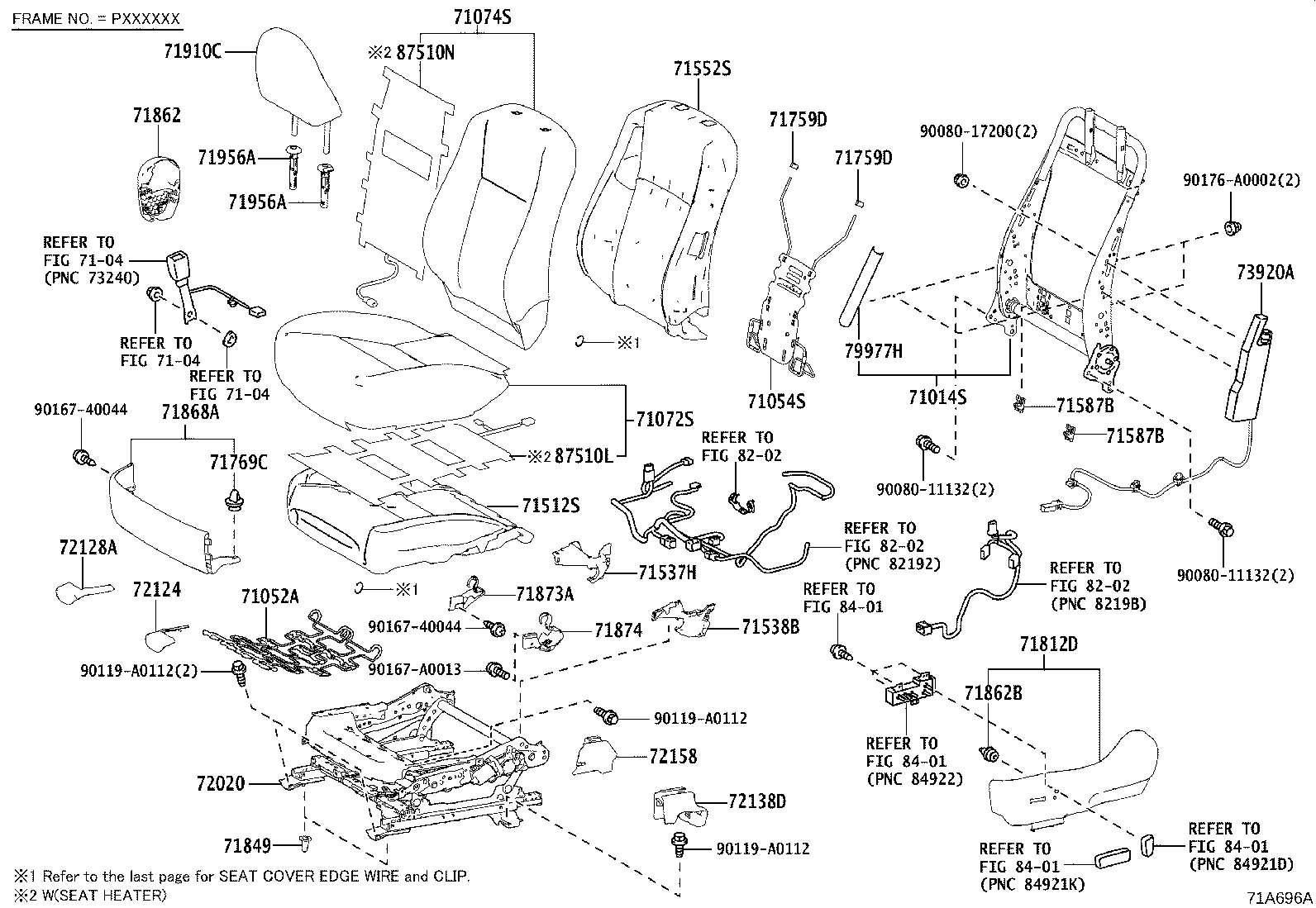Front Seat & Seat Track
