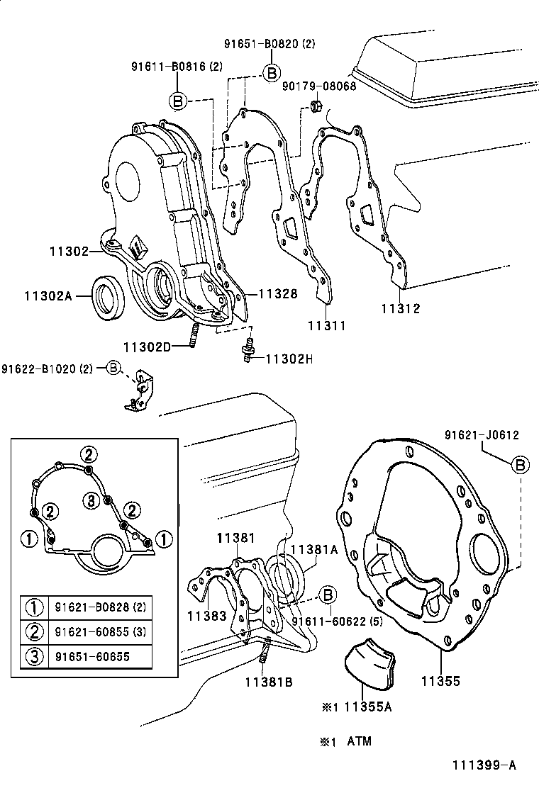 Timing Gear Cover & Rear End Plate