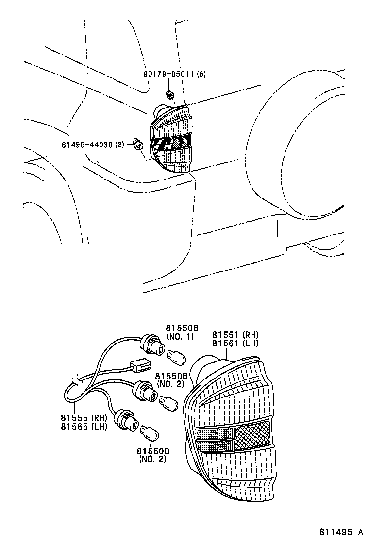 Lámpara combinada trasera