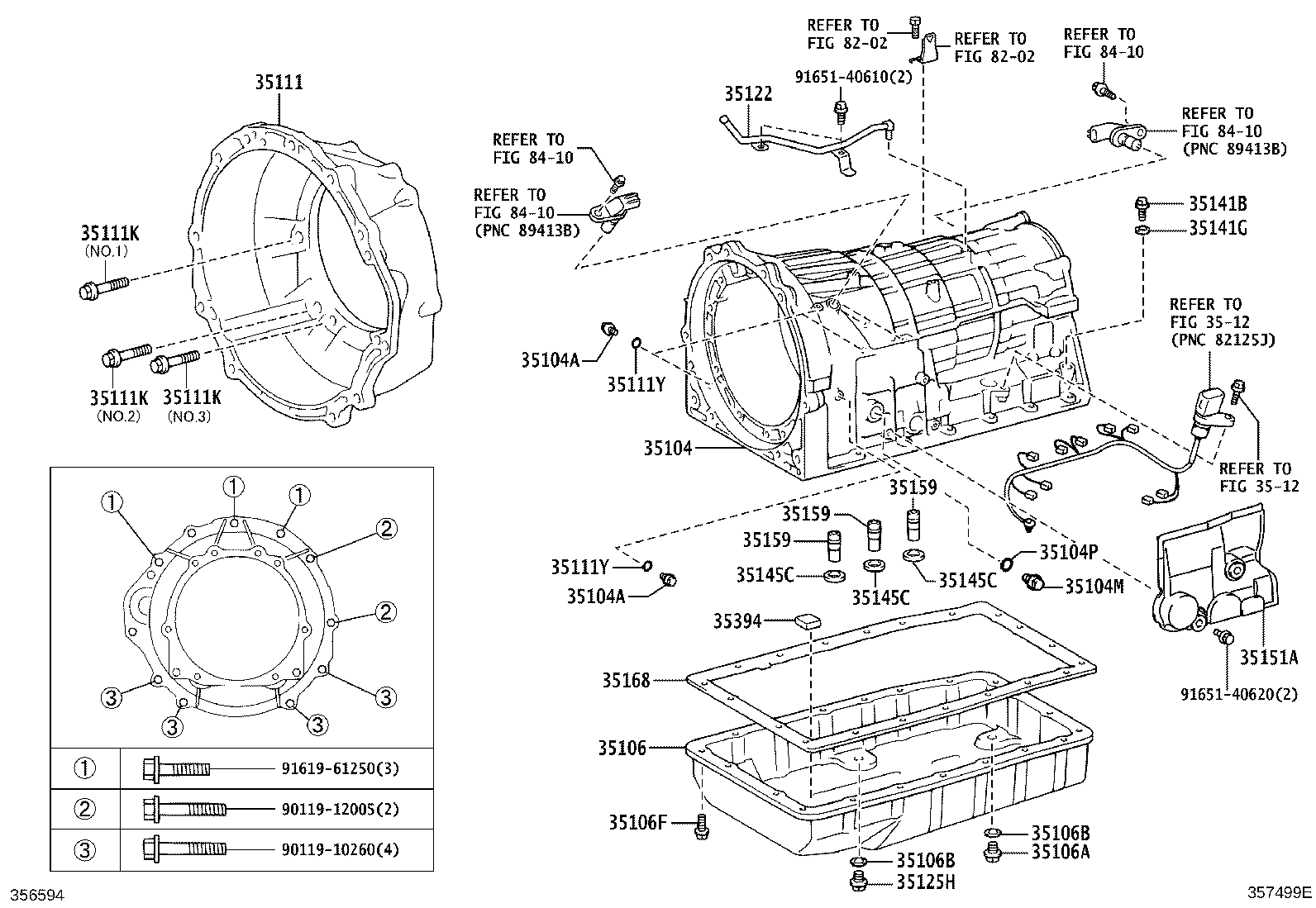 Transmission Case & Oil Pan