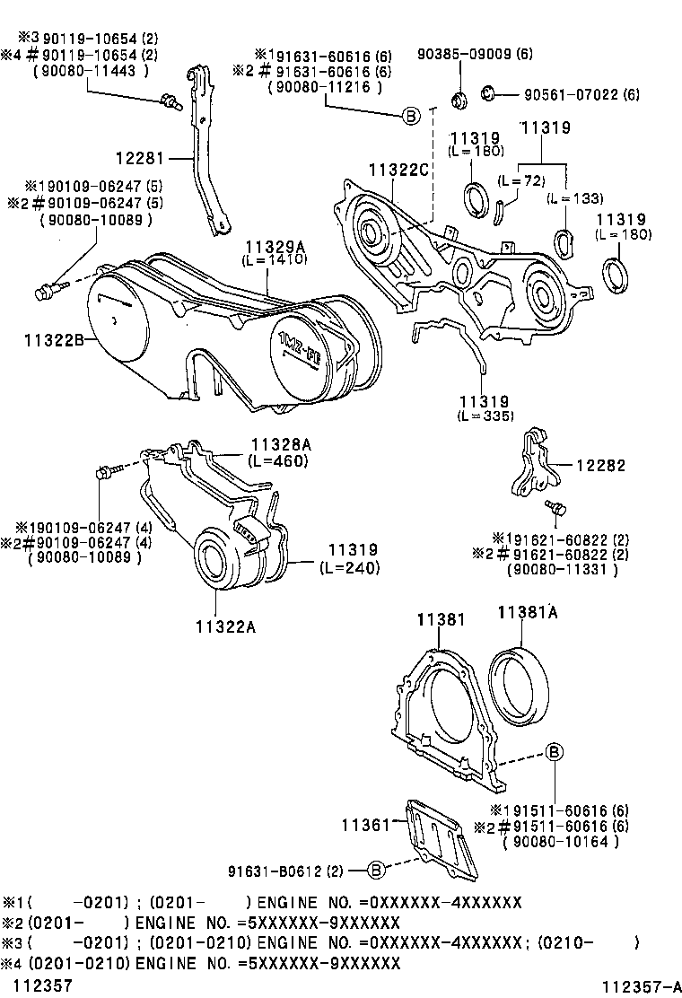 Timing Gear Cover & Rear End Plate
