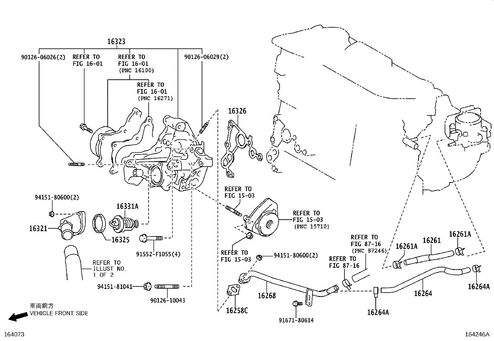 Radiator Water Outlet