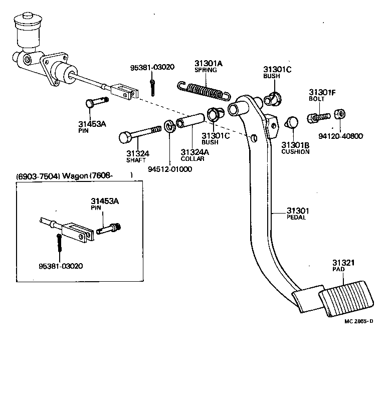 Clutch Pedal Flexible Hose