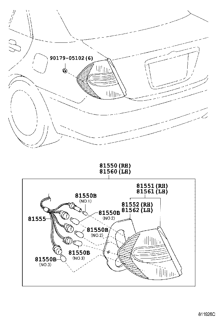 Lámpara combinada trasera