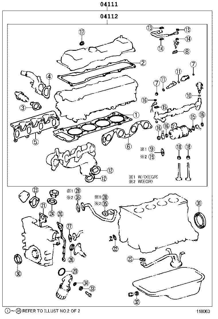 Engine Overhaul Gasket Kit