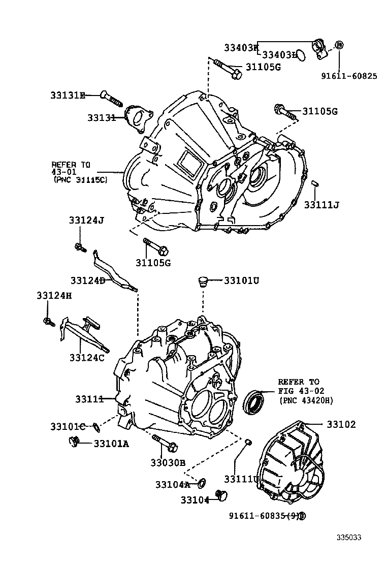 Clutch Housing + Transmission Case