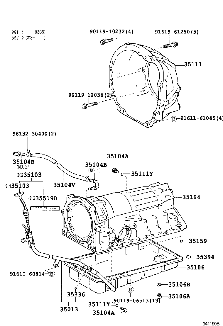 Transmission Case & Oil Pan