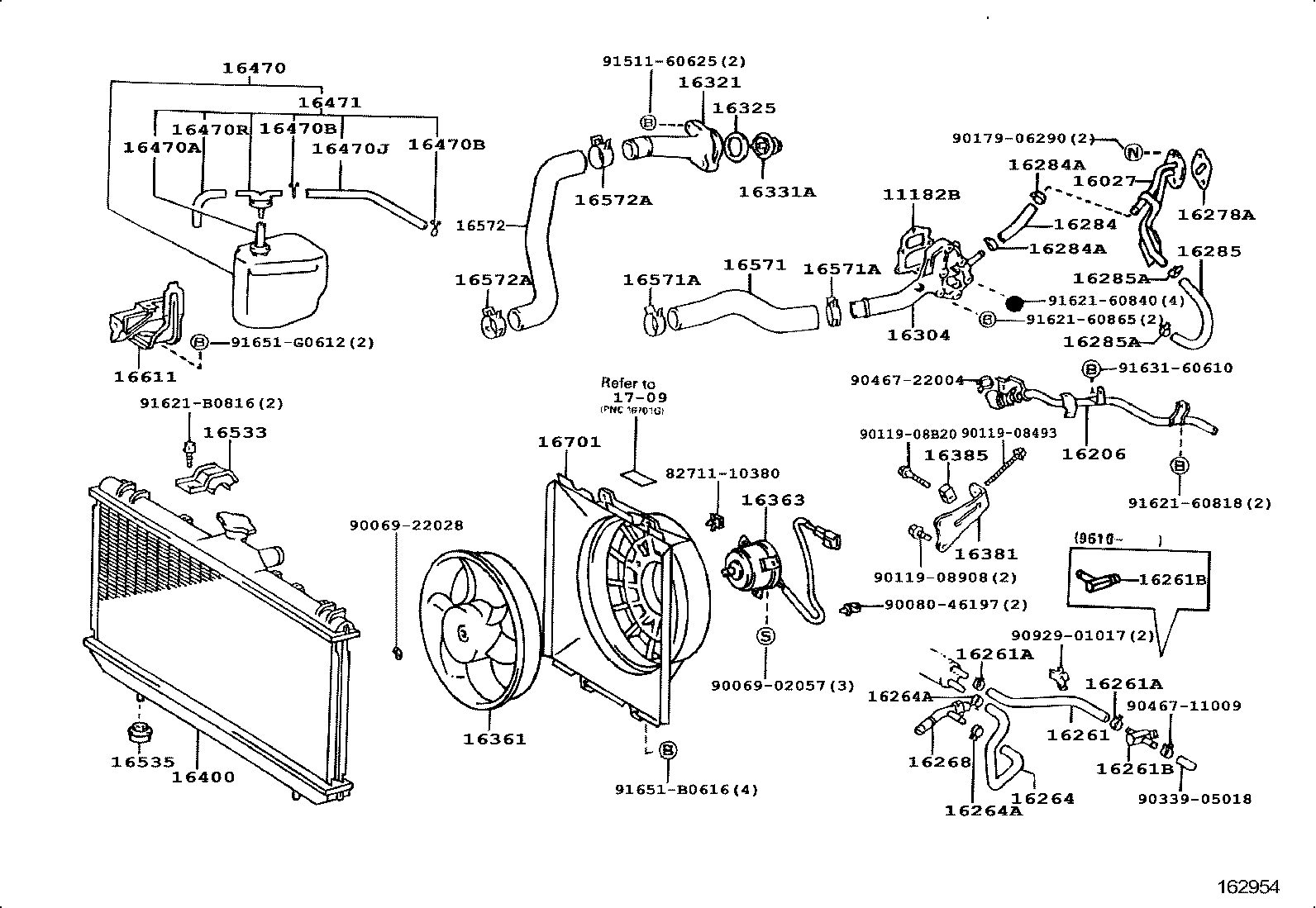 Radiator Water Outlet