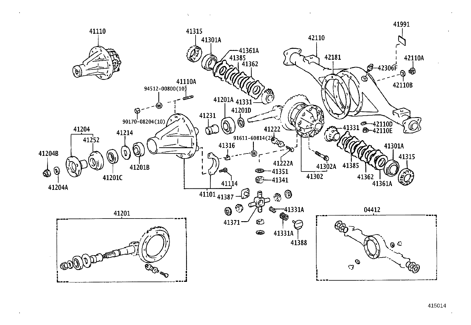 Rear Axle Housing Differential