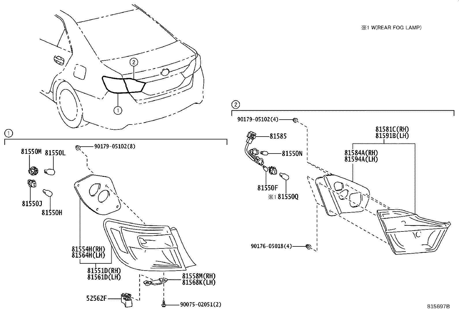 Lámpara combinada trasera