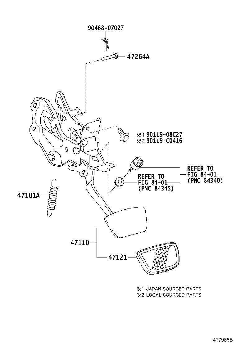 Brake Pedal & Bracket