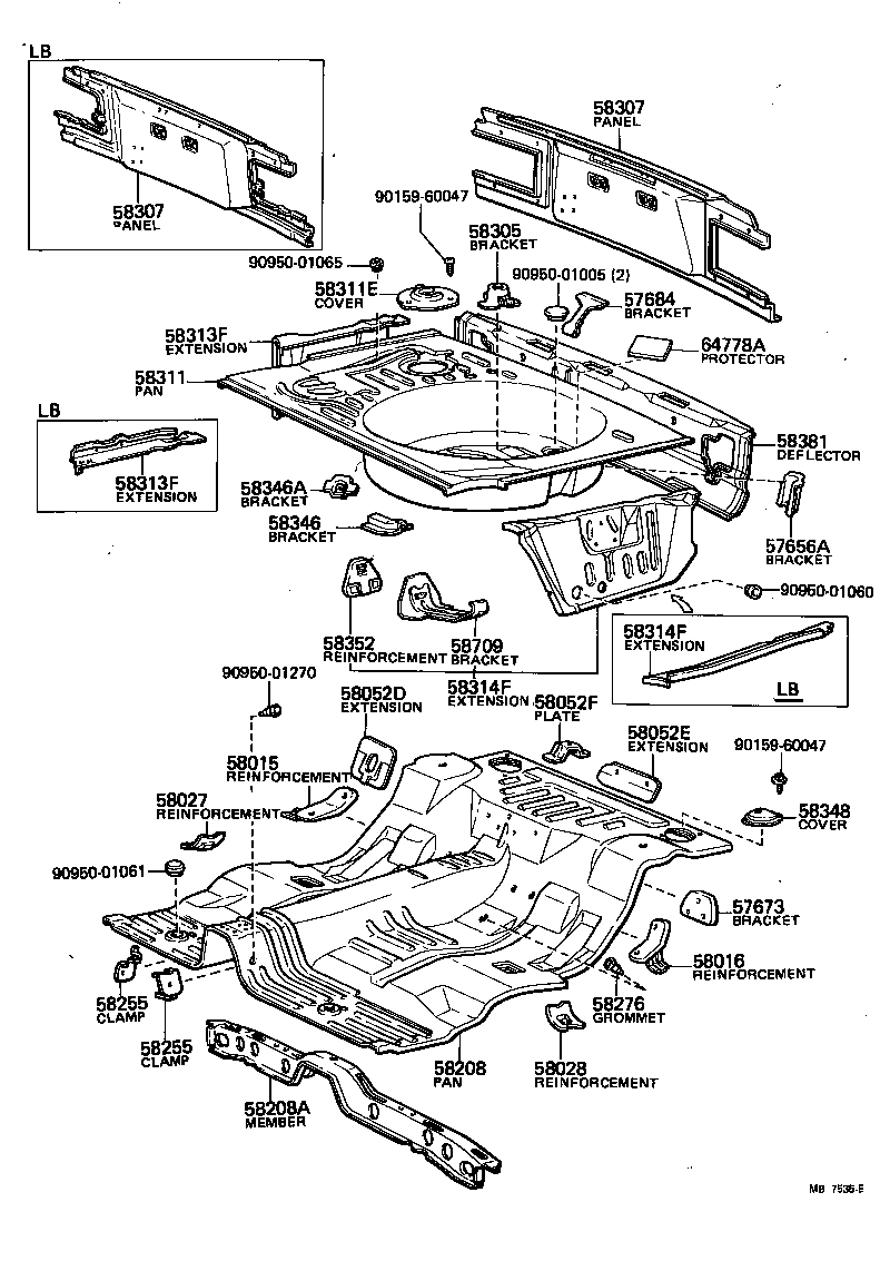Floor Pan & Lower Back Panel