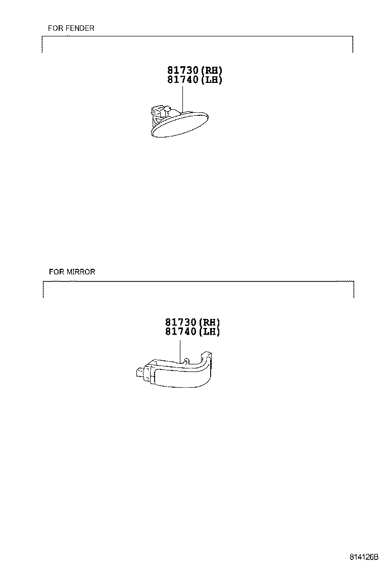 Turn Signal Lamp & Outer Mirror Lamp