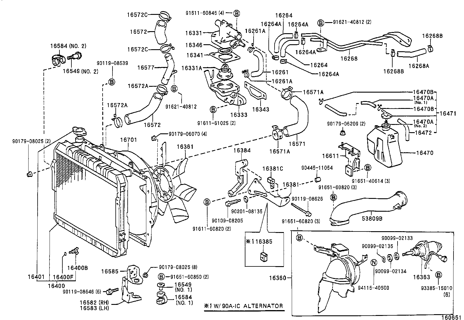 Radiator Water Outlet