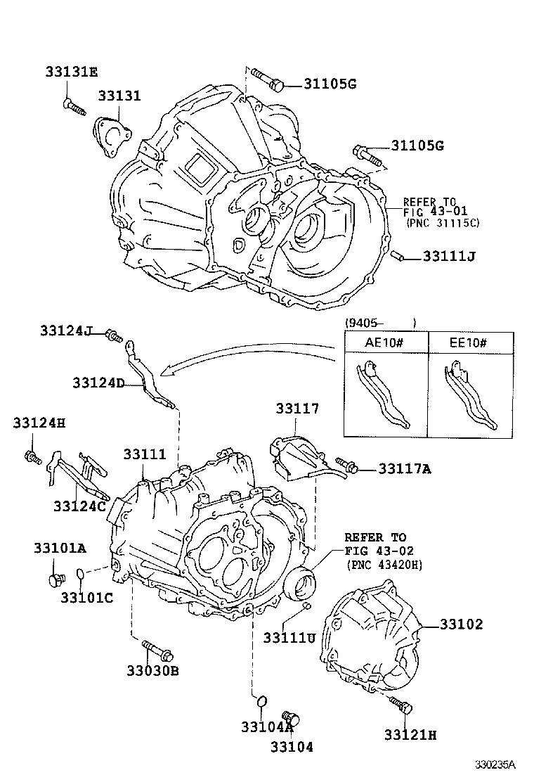 Clutch Housing + Transmission Case