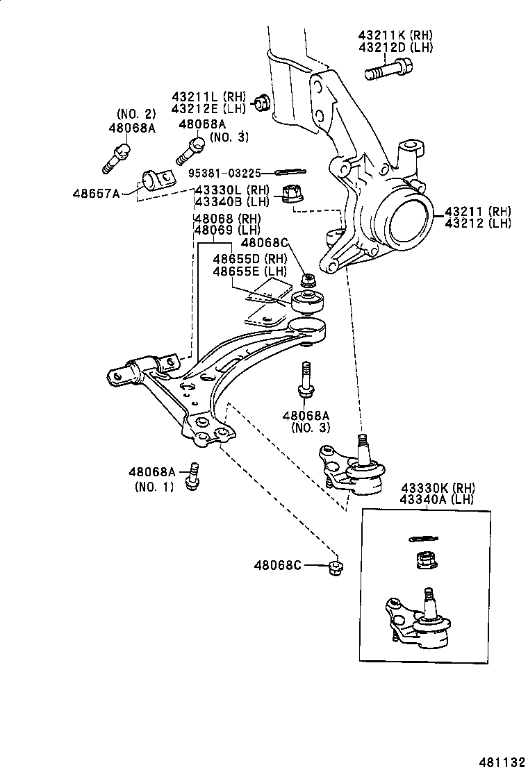 Front Axle Arm Steering Knuckle
