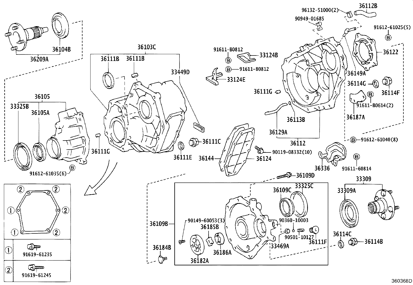 Transfer Case & Extension Housing