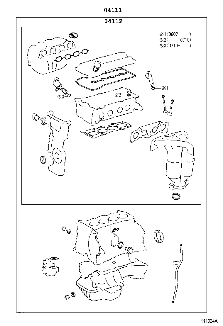 Engine Overhaul Gasket Kit