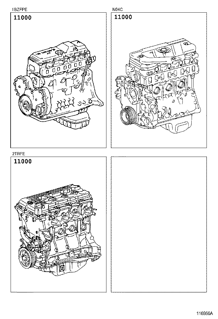 Conjunto parcial del motor