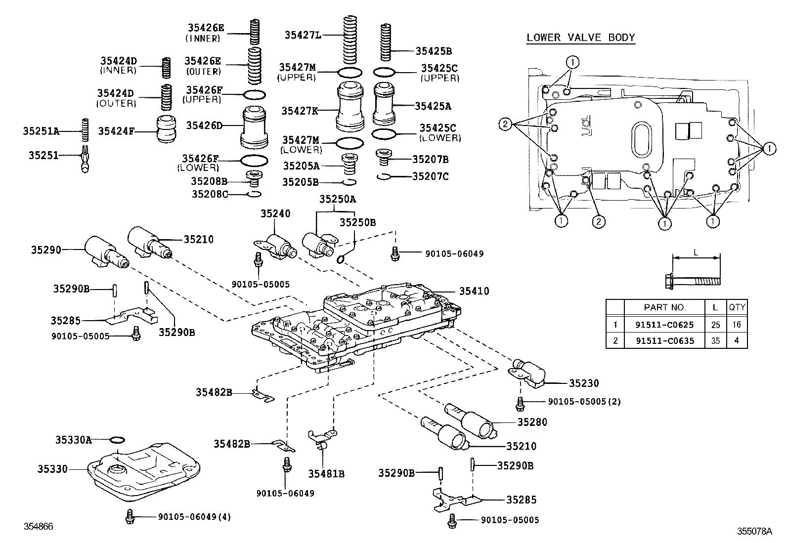 Valve Body Oil Strainer