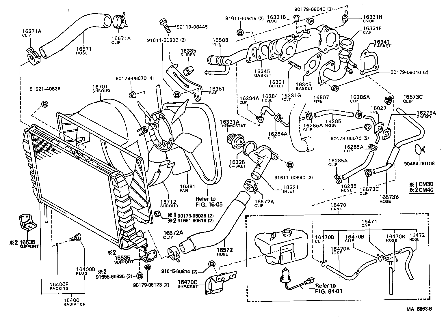 Radiator Water Outlet