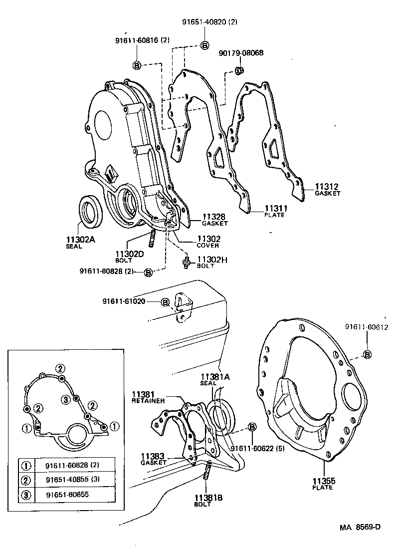 Timing Gear Cover & Rear End Plate